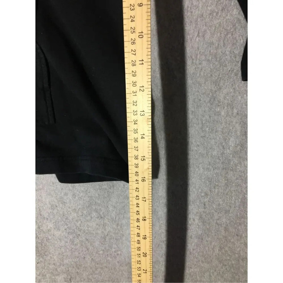 Womens J Jill Hoodie Size Small Black Hoodie Jacket Quarter Zip Cotton Blend - Picture 3 of 3